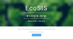 Desktop Screenshot of ecosis.org